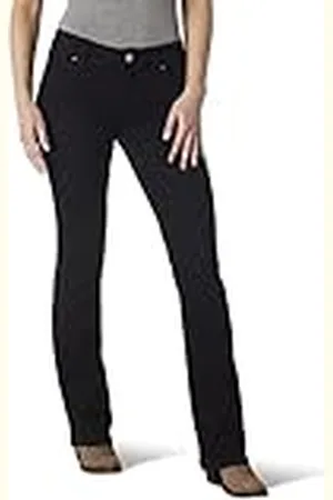 Wrangler Western Mid Rise Stretch Boot Cut Jean Jeans, , 9W x 32L Mujeres