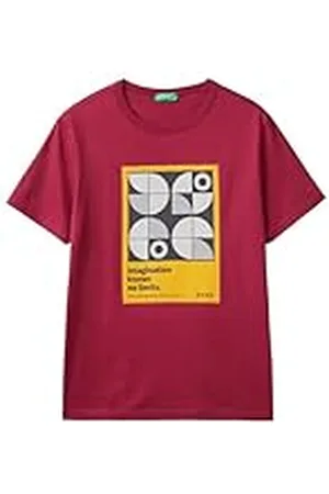 Benetton Camiseta 3i1xu109u, , XL para Hombre