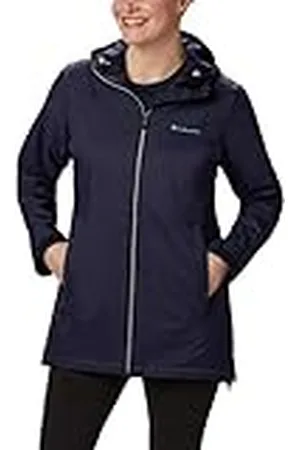 Columbia Switchback Lined Long Jacket Chaqueta para Lluvia, Dark Nocturnal, XL para Mujer