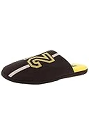 De Fonseca Pantuflas de hombre cerradas de jersey con número 25, suela de goma TPR, zapatillas de casa, , 42/43 EU