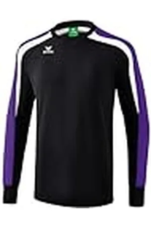 Erima Liga 2.0 Sudadera, Unisex niños, Negro/Violeta/Blanco, 140