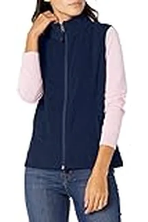 Amazon Chaleco en Suave Forro Polar de Corte Clásico (Disponible en Tallas Grandes) Mujer, , M
