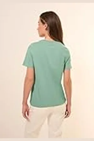 CECIL B323348 Camiseta, Color Verde, S Mujeres