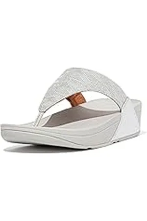 FitFlop Lulu Glitz Toe-post Sandals, Sandalias con cuña, Mujer, , 42 EU