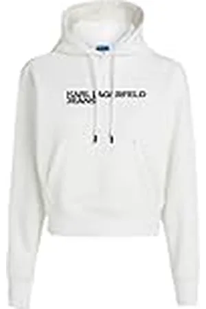 Karl Lagerfeld Reg Logo Hoodie Sudadera con Capucha, , M para Mujer