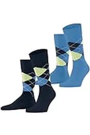 Burlington Everyday Argyle M So algodón estampados 2 pares, Calcetines Hombre, , 40-46
