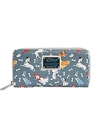 Loungefly Disney Dogs - Cartera de Piel sintética con Cremallera Alrededor, Color , Talla única, con Cremallera