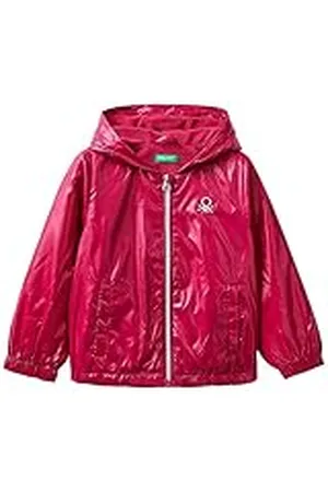 Benetton Chaqueta 2eo0gn01i, Chaqueta Niñas, Rojo (Ciclamino 2E8), YS