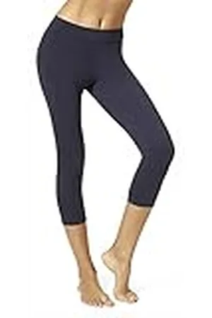 HUE Leggings Capri de algodón con Cintura Ancha, Calcetines, , 3X para Mujer