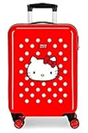 Hello Kitty Castle Maleta de Cabina Rojo 38x55x20 cms Rígida ABS Cierre combinación 35L 2,3Kgs 4 Ruedas Equipaje de Mano