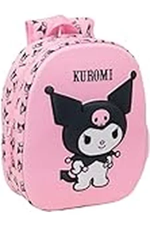 Safta KUROMI 3D - Mochila Escolar, con Diseño 3D, Adaptable a Carro, Ideal para Niños de Diferentes Edades, Cómoda y Versátil, Calidad y Resistencia, 27x10x33 cm