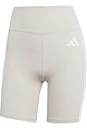 adidas Optime Essentials - Leggings Cortos de 3 Rayas para Mujer, Talla M, 5 Pulgadas