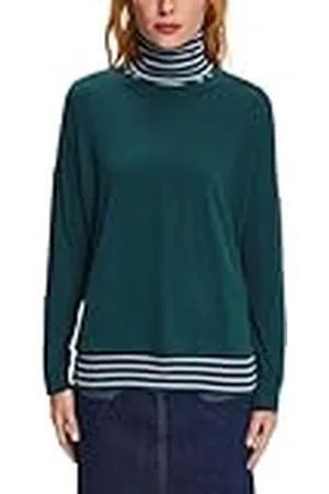 ESPRIT 103EE1K305 Camiseta, 305/Emerald Green, XXS para Mujer