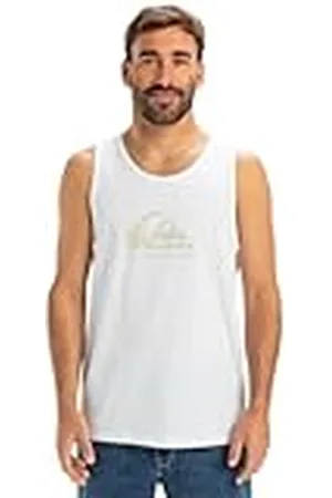 Quiksilver EV Comp Logo Tank Camiseta, White, M Hombre
