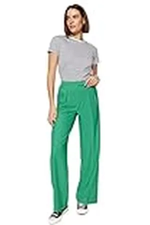 Trendyol Pantalones Ancha y Pierna Recta de Cintura Normal para Mujer, , 40