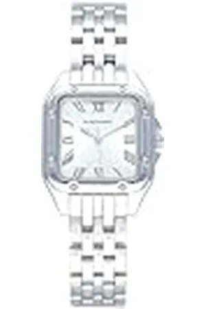 Radiant Colección Bahamas - Reloj analógico de Pulsera para Mujer. Reloj de Brazalete con Esfera Plateada y Correa de Acero. Tamaño 28mm. 3ATM.