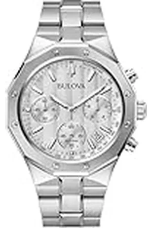 BULOVA Reloj Cronógrafo para para Hombre de Cuarzo con Correa en Acero Inoxidable 96B408