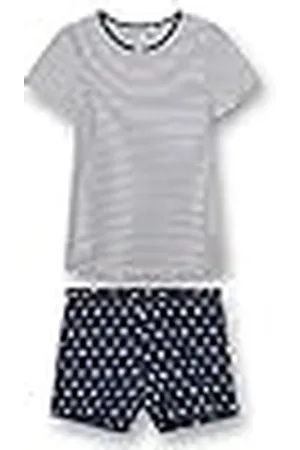 Sanetta Schlafanzug Kurz Blau Juego de Pijama, Azul nórdico, 152 cm para Niñas