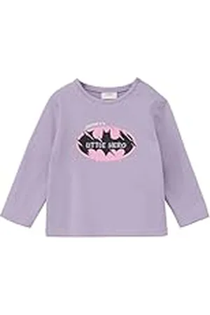 QS by s.Oliver 2151896 Camiseta de Manga Larga con Estampado de Batman, , 9 Mes Unisex bebé