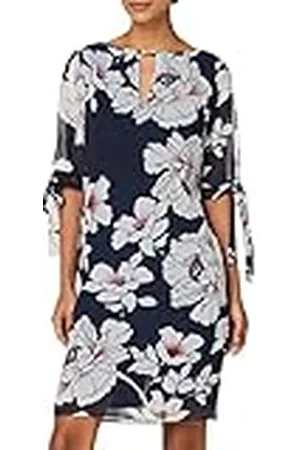 TRUTH & FABLE Vestido Midi Evasé de Gasa Mujer, , 36
