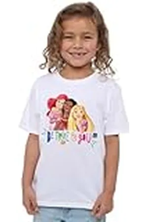 Disney Mandarin creative ltd True, Be You Ariel, Moana, and Rapunzel Girls T Shirt Camiseta, , 5-6 años para Niñas