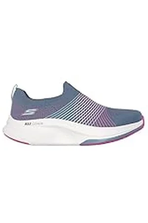 Skechers Go Walk MAX Walker Sally - Zapatillas para Mujer, Carbón/Púrpura, 37.5 EU