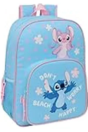 Safta STITCH HAPPY - Mochila Escolar Niño, Mochila Niño, Mochila Infantil, Adaptable a Carro, Ideal para Niños en Edad Escolar, Cómoda y Versátil, Calidad y Resistencia, 33x14x42 cm