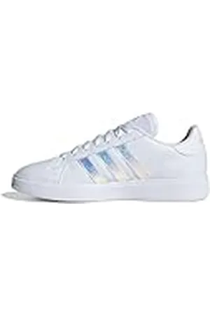 adidas Grand Court Base 2.0 Shoes, Zapatos Mujer, Cloud White/Cloud White/Clear Pink, 37 1/3 EU