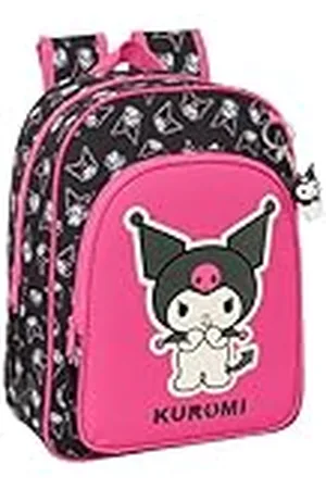 Safta KUROMI - Mochila Escolar Infantil Animada, Mochila Niño, Mochila Infantil, Adaptable a Carro, Ideal para Niños en Edad Escolar, Cómoda y Versátil, Calidad y Resistencia, 26x11x34 cm