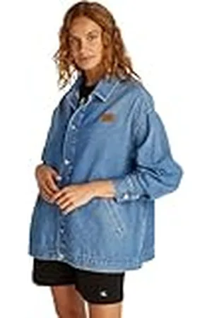 Calvin Klein Cazadora vaquera Mujer Denim Overshirt Oversized, Azul (Denim Light), S