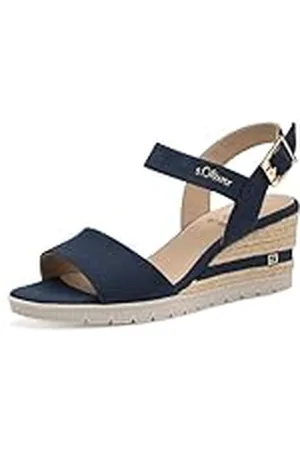QS by s.Oliver 5-28713-42, Sandalias con cuña Mujer, , 40 EU