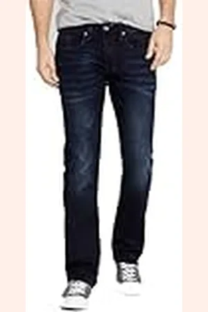 Buffalo David Bitton Straight Six Jeans, Auténtico y índigo Profundo, 38W / 32L para Hombre