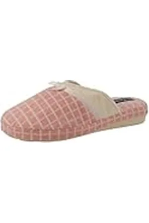 De Fonseca Pantofola Donna Chiusa Woven A Quadretti, Fodera Cotone, Suola In Gomma TPR Rinforzata, Pantuflas Mujer, , 41 EU