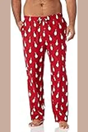 Amazon Pantalón Pijama de Franela - colores interrumpidos Hombre, , L