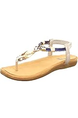 2Go 8018-805, Sandalias Planas Mujer, Silber, 37 EU