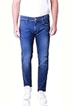 Replay Anbass Jeans, 009 Azul Medio, 30W / 36L para Hombre