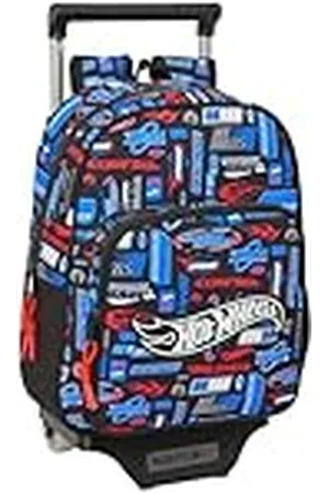 Safta HOT WHEELS - Mochila Infantil con Carro 705, Ideal para Niños de Diferentes Edades, Cómoda y Versátil, Calidad y Resistencia, 27x10x33 cm