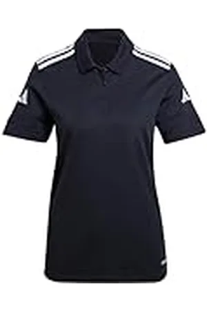 adidas SQUADRA25 - Polo de algodón para Mujer, Talla M, Color Negro y Blanco