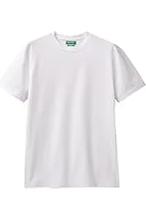 Benetton Camisetas 3m1pu102w, Blanco óptico 101, L para Hombre