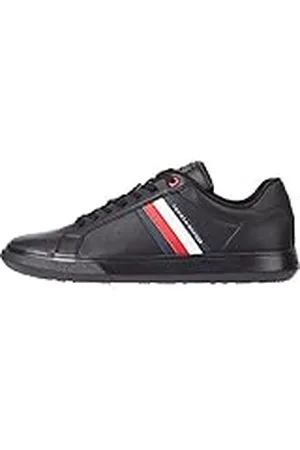Tommy Hilfiger Sneaker con suela cupsole Hombre, Negro , 45