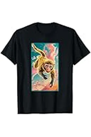 Original Cheddar Mono Arco Iris Camiseta