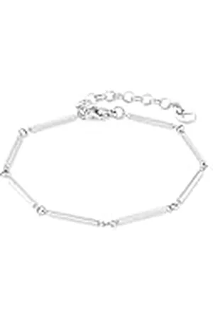 Tamaris Pulsera de 21 cm con barra de acero inoxidable, 21 cm, Acero inoxidable, No es una piedra preciosa