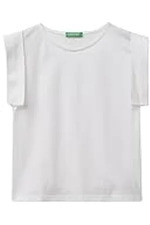 Benetton Camiseta 3bl0d1077, Color Blanco, M para Mujer