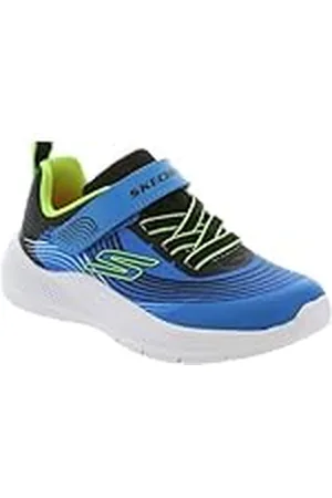 Skechers Microspec Advance, Zapatillas, Black/Lime, 22 EU