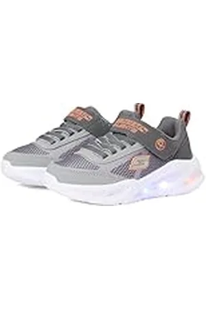 Skechers Meteor-Lights Krendox, Zapatillas, Grey, 21 EU