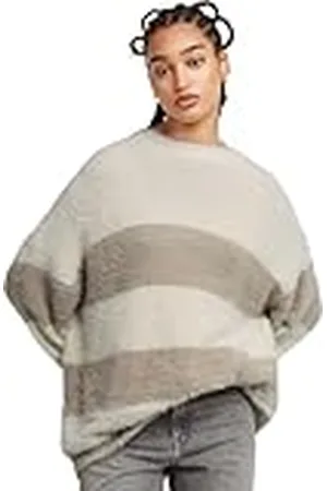 G-Star Para Mujer Jersey Fuzzy Stripe Loose Knitted, , XXL