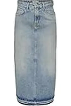 ONLY Onlnelia MW Maxi Dnm Tint Skirt Dot Falda, , L para Mujer