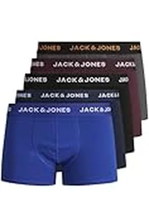 JACK & JONES Calzoncillos tipo bóxer Trunk para hombre (paquete de 5) - XL