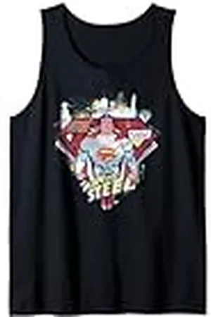 DC Comics Originals DC Superman New Amazing Adventures Man Steel Action Vintage Camiseta sin Mangas
