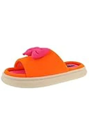 De Fonseca Pantuflas de mujer abiertas de jersey con lazo, forro de esponja, suela de PVC, ., 38/39 EU